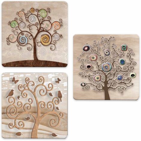 Bomboniera Quadretto Lupia Memory Light - Ceramica Colorata 8x12cm, Artigianale Per Battesimo, Comunione, Matrimonio, Con Piedino Rimovibile