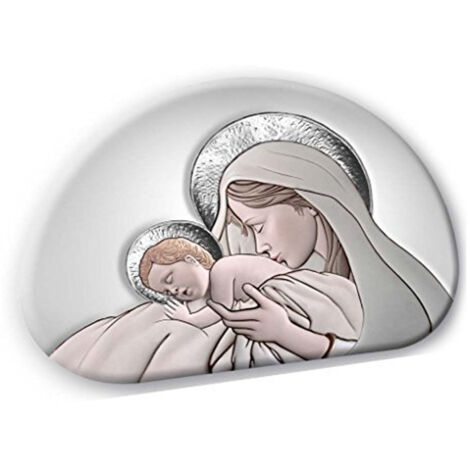 Lupia - Bomboniera quadretto collezione sacra MEMORY LIGHT MATERNITY CERAMIC GREY 8x12 cm (1/4)
