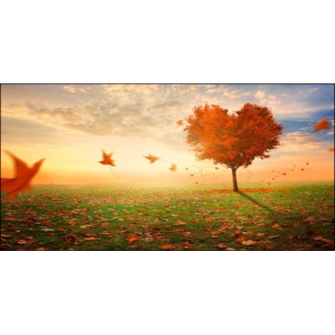 Lupia - Quadro su tela canvas DEEP 77X143 FOGLIE AL VENTO (1/3)
