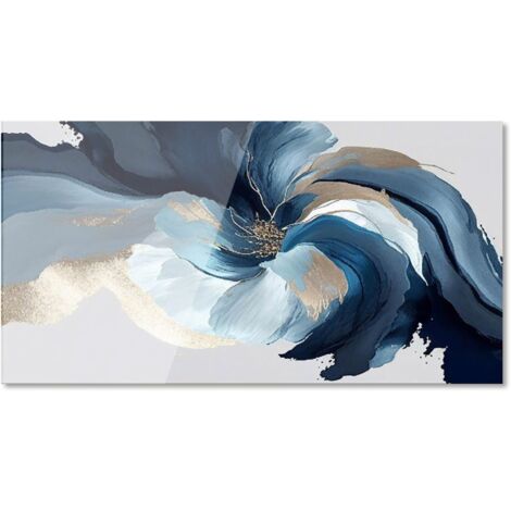 Lupia Quadro Moderno Stampa su Vetro Temperato ABSTRACT FLOWER 73x139 cm, Alta Definizione e Lucentezza di Colori, Design Elegante per Soggiorno, Camera, Ufficio, Facile da Appendere (1/4)