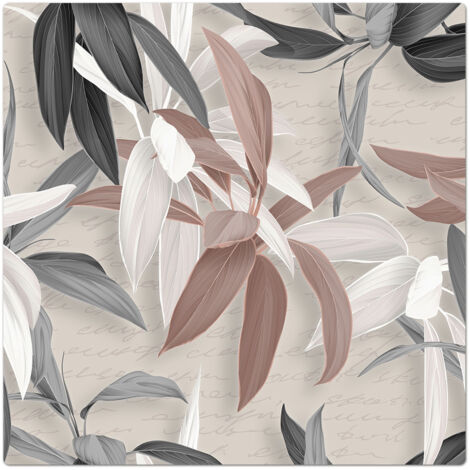 Lupia - Sottotutto decorato con stampa a colori in Legno QUADRATO Sotto bicchiere, piatto, pentola con varie dimensioni 32x32 cm - LEAVES MIX