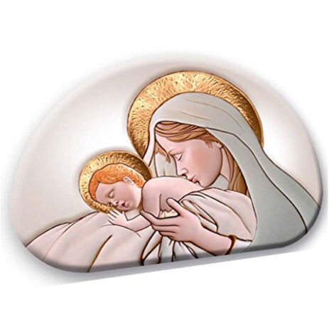 Lupia - Bomboniera quadretto collezione sacra MEMORY LIGHT MATERNITY CERAMIC COLOR 15x21 cm (1/4)