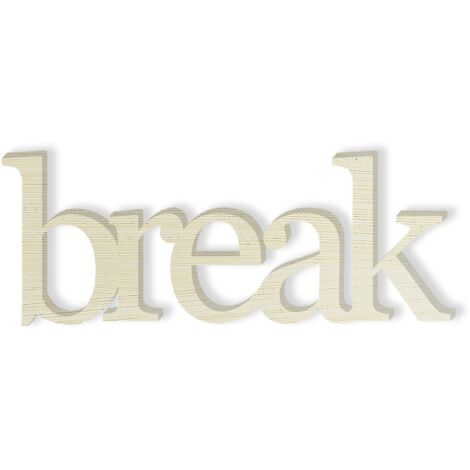 Lupia - Woodwrite Shabby Break,Scritta in Legno, Shabby, 36x15x1 cm (1/2)