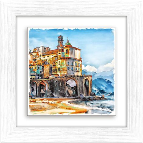 Quadros Spiaggia Mare Faro - Nessuna Cornice Necessaria - Collage