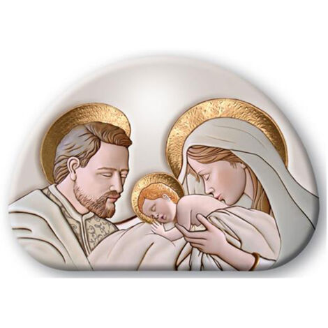Lupia - Bomboniera quadretto collezione Sacra Famiglia MEMORY LIGHT THE KISS CERAMIC 8x12 cm