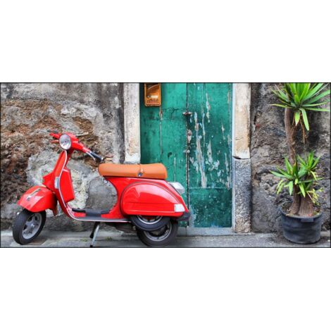 Lupia - Quadro su tela canvas DEEP 62X115 VESPA ROSSA (1/3)