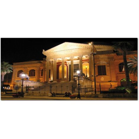 Quadro Moderno soggiorno CATANIA città Porto Mare citta' 100x70 cm 5 pezzi XXL Quadri Moderni Stampa Tela Canvas Arredamento Salotto Camera da letto Cucina Ufficio (100x70 cm (5pezzi