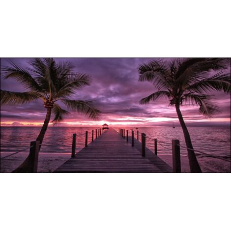 Lupia - Quadro su tela canvas DEEP 100X180 PINK BEACH (1/3)