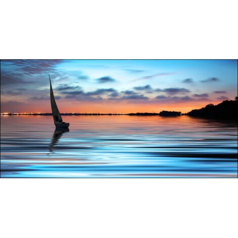 Lupia - Quadro su tela canvas DEEP 100X180 BLUE SUNSET (1/3)