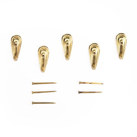 Trade Shop - Set 4 Pezzi Ganci Dorati Per Quadri Quadro Cornici