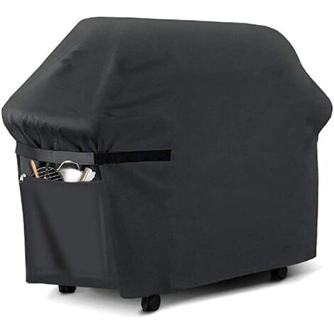 Grillabdeckung, Gasgrillabdeckung, strapazierfähige Schutzhülle aus 210D Oxford-Gewebe für Grills, geeignet für Weber, Brinkmann, Char Broil usw., UV-, wasser- und reißfest (145 x 61 x 117 cm). (1/5)