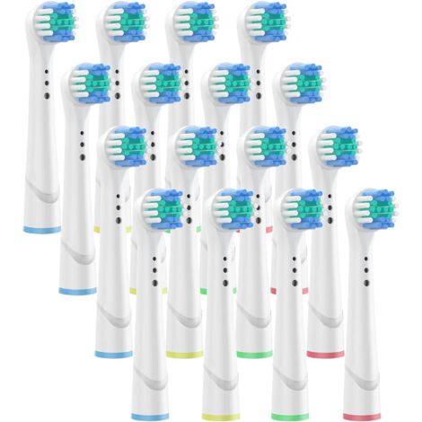 Ersatzbürstenköpfe für Oral-B Precision Clean elektrische Zahnbürsten – 16er-Packung