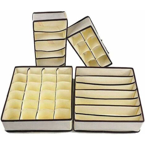 Organizer/Bratgestell, Stoffaufbewahrungsbox, Kleiderschrank-Organizer, Ankleidezimmer-Organizer fürs Schlafzimmer, Kleidertrenner/Bratgestelle für BHs, Socken usw. - Fe (1/3)