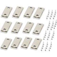 12-teiliges, ultradünnes Magnet-Schranktürset mit Schrauben, starker Magnetverschluss für Schiebetüren, Schränke, Schubladen, Fenster, Duschen und Kleiderschränke