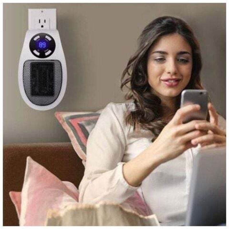 Mini Termoventilatore Elettrico Con Telecomando, Termoventilatore Da Parete Per Bagno Termoventilatore Elettrico A Risparmio Energetico Per Camera Da Letto E Casa 79788326