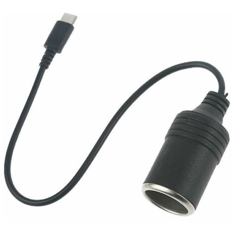Cavo di alimentazione USB C tipo C a presa accendisigari da auto da 12 V (1/3)