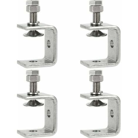 4 morsetti a C in acciaio inossidabile per impieghi gravosi, morsetti per lavorazione del legno da 0-25 mm, morsa a ganasce larghe per fai da te, lavorazione del legno, saldatura (1/4)