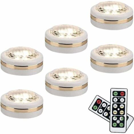 Set di 6 luci LED senza fili con telecomando (1/4)