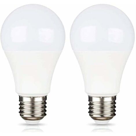 Lampadina LED E27 9W 12V bianco freddo 6500K per campeggio, equivalente a lampada alogena da 75W, AC DC 12 Volt 24 Volt E27 per pannello solare/garage/giardino, non dimmerabile, confezione da 2 [class (1/4)