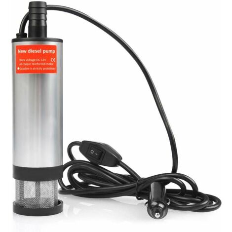 Pompa di carburante diesel sommergibile per auto da 12 V, 51 mm, in acciaio inossidabile con accendisigari per auto, barca, SUV (1/4)