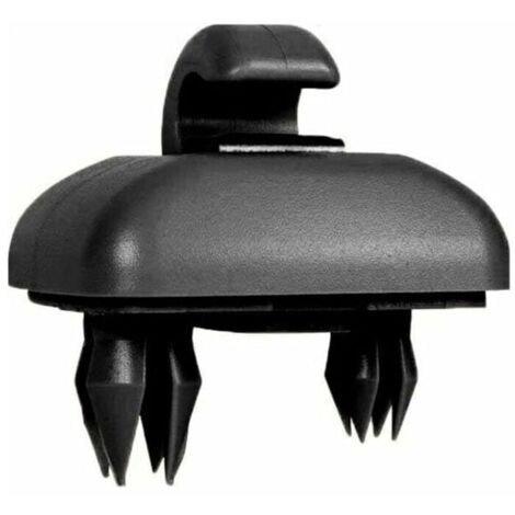 Supporto clip di ricambio per aletta parasole per auto per Audi A1, A3, A4, A5, Q3, Q5 (8E0 857 562), A7, B6, B7, B8, S4, S5, nero