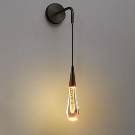 Lampada Da Parete Giraffa In Stile Moderno – Applique A LED Con Paralume In Vetro, 40 Cm, 3 Temperature Colore, Per Soggiorno E Camera