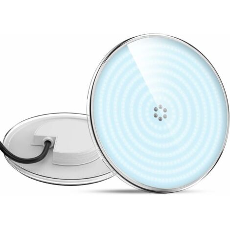 Lampada LED per piscina riempita di resina, 35W PAR56 (equivalente a lampada alogena da 300W), 3500LM, angolo di fascio di 140°, impermeabile IP68, 12V AC/DC, 6000K [Classe energetica A+] (1/4)