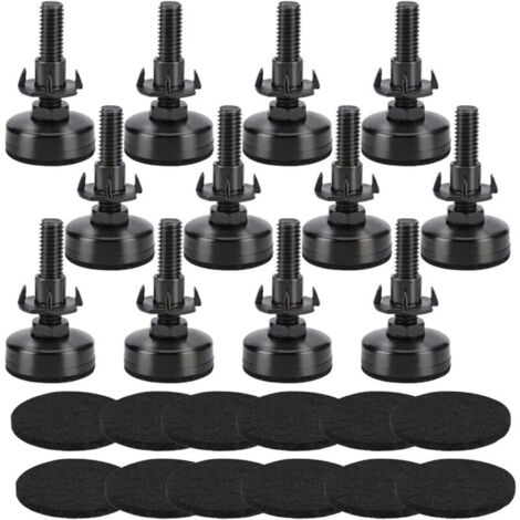 Piedini regolabili da 3/8 di pollice-16 per resistere ai piedini regolabili, piedini regolabili in altezza, piedini regolabili in altezza per mobili 12 (1/4)