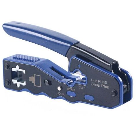 GJ670BL RJ45 Crimper Strumento di crimpatura RJ45 Pinze Crimper Crossover per RJ45 Cat6a Cat6 Cat5e Rete Ethernet (1/4)