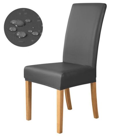 Copridivano elasticizzato nero con stampa grigia (confezione da 2) per matrimoni, Natale, ristoranti, hotel e conferenze. Vestibilità universale. (1/4)