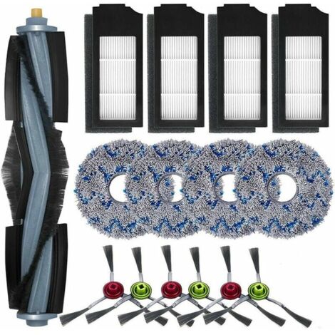 Accessori per Ecovacs Deebot X1 Omni / X1 e Omni / X1 Turbo eur, 1 spazzola principale, 6 spazzole laterali, 4 mop, 4 filtri (1/4)