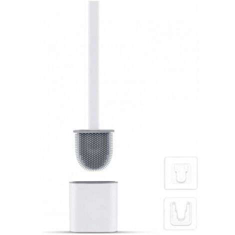 Unique Scopino WC In Silicone Per Camper E Roulotte - Testa Piatta, Con Supporto A Parete E Vassoio Antigoccia - 3