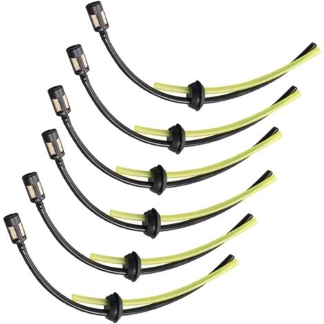 Connettore per tubo flessibile del carburante da 6 pezzi, tubo flessibile del carburante universale per decespugliatore, tagliasiepi, tagliaerba (1/4)