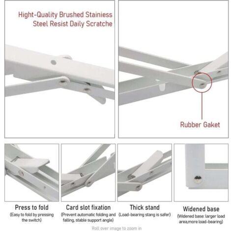 Supporto in alluminio per mensole pieghevoli QUADRO-ZERO per armadi e