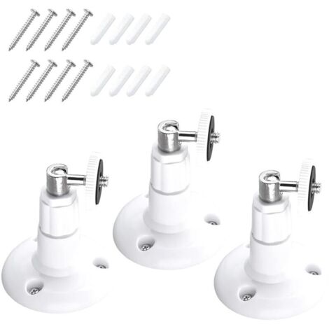 Supporto da parete regolabile a 360°, confezione da 3, compatibile con Ring Stick Up Cam Pro, regolabile a 360° per telecamera per interni di prima generazione. (1/4)