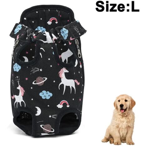 Zaino per animali domestici, Borsa da trasporto per cani, Gambe regolabili, Borsa da viaggio portatile per animali domestici, Traspirante e confortevole, Soprattutto per cani di piccola e media taglia (1/4)