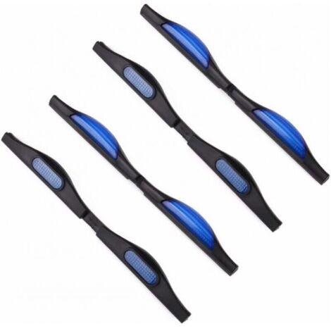 Protezione per portiera auto in 4 pezzi: protezione riflettente per portiera auto, protezione per bordi portiera specchietto retrovisore auto - blu + nero (1/4)