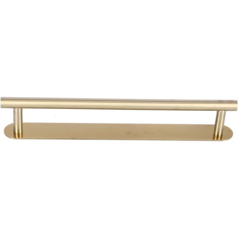 Portasciugamani da parete a barra singola in acciaio inox 304 spazzolato, portasciugamani adesivo per cucina e casa, 60 cm (1/4)