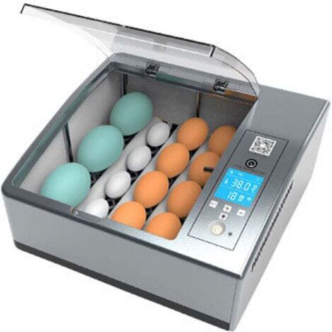 Incubatrice per 16 uova, digitale, rotazione automatica intelligente, mini incubatrice con temperatura regolabile per pollame, quaglie, oche, anatre e piccioni.