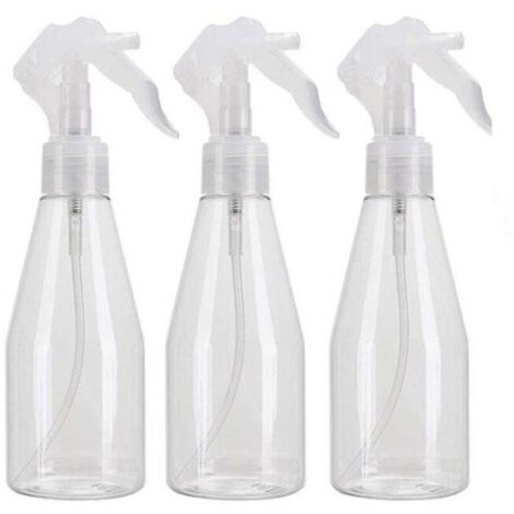 Confezione da 3 flaconi spray da giardino da 200 ml, spruzzatore trasparente per giardinaggio, pulizia, parrucchiere (1/4)