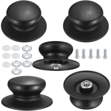 Set di 5 pomelli universali resistenti al calore per coperchi di pentole con maniglia di sollevamento. (1/3)