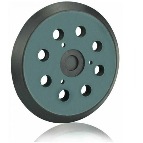 Platorello abrasivo Makita a 8 fori da 125 mm, dischi abrasivi Makita, platorello da 5 pollici per Makita BO 5010, 5030, 5031, 5041, DeWalt DW420, DW421, cavo Porter 390, 382, 343 (nero), SEMAket (1/4)