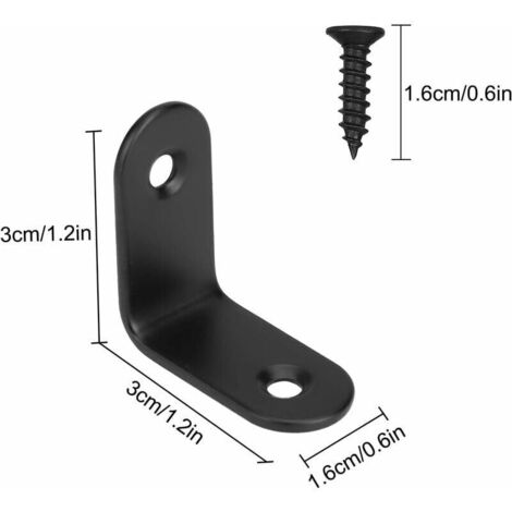 Saldi Connettore angolare per mobili 20PCS Staffe angolari universali