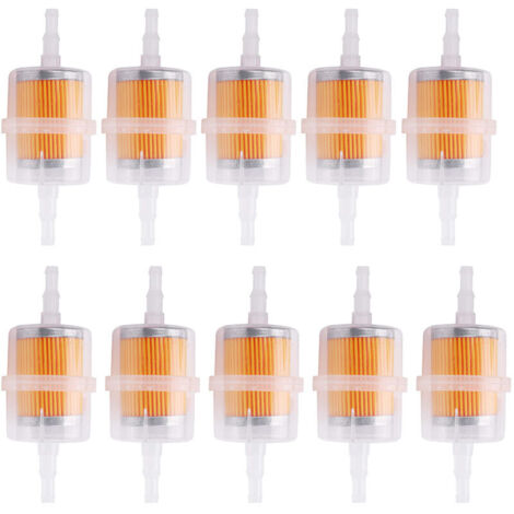 Set da 10 pezzi, tubo dritto universale per motori a benzina e diesel da 6 mm e 8 mm (1/4)