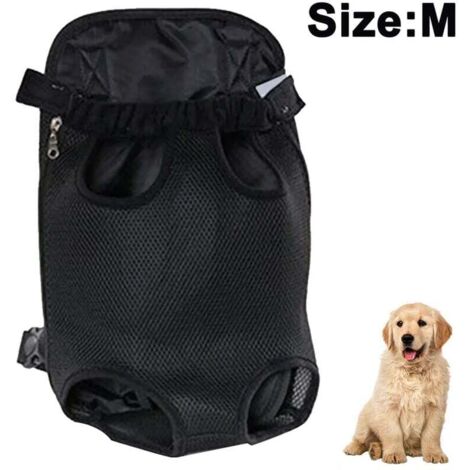 Zaino per animali domestici, Borsa da trasporto per cani, Gambe regolabili, Borsa da viaggio portatile per animali domestici, Traspirante e confortevole, Soprattutto per cani di piccola e media taglia (1/4)