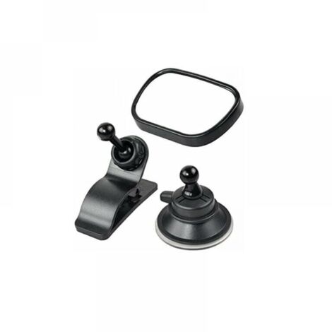 Specchietto per seggiolino auto, specchietto retrovisore per neonati, specchietto per monitor regolabile con ventosa e clip per l'uso in auto. (1/4)