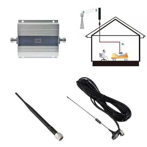Ripetitore di segnale GSM 4G 900 MHz, amplificatore di segnale per telefoni cellulari 2G, 3G e 4G LTE DCS 1800/2100, guadagno 68 dB.