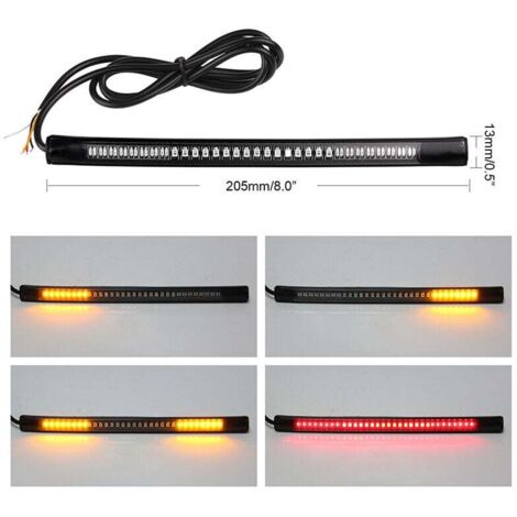 Unità, 48 luci di direzione a LED per moto, luci lampeggianti da 12 V (1/4)