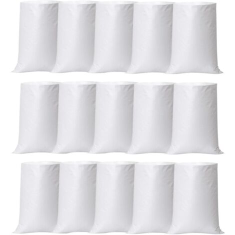 15 Sacchi in tessuto, Sacchi in PP intrecciati 60x105cm, Sacchi per detriti resistenti, Sacchi per cereali, Sacchi per il trasporto, Sacchi per sabbia, Sacchi per lo stoccaggio - Capacità di carico (1/4)