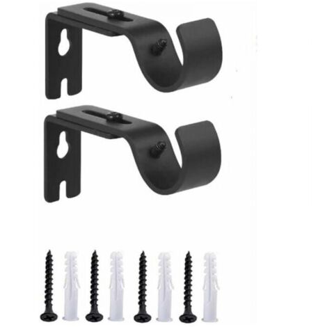 2 Supporti Da Parete Sintron Neri Per Altoparlanti IPhone E Gle Modello 0321 – Montaggio Senza Viti